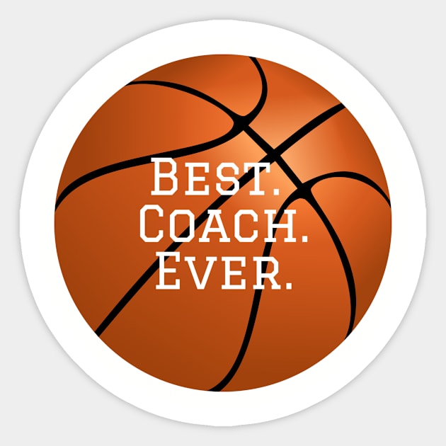 Best Basketball Coach Sticker by College Mascot Designs